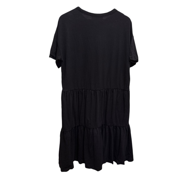 Selected Femme Rylie Tiered Black Dress Size Medium 100% Cotton - Picture 6 of 15